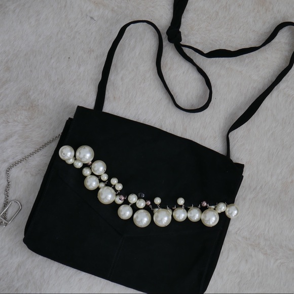 ๐HOST PICK๐Sonia Rykiel Ovin Lambskin Pearl Bag - Picture 1 of 4
